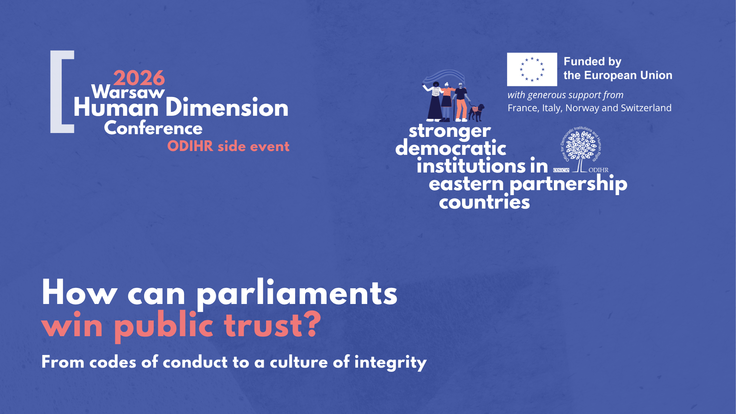 WHDC ODIHR side event: How can parliaments win public trust?