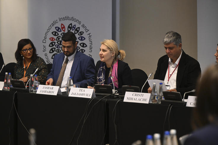Participants at the 2026 WHDC ODIHR side event handbook launch: Roma and Sinti participation in electoral processes 