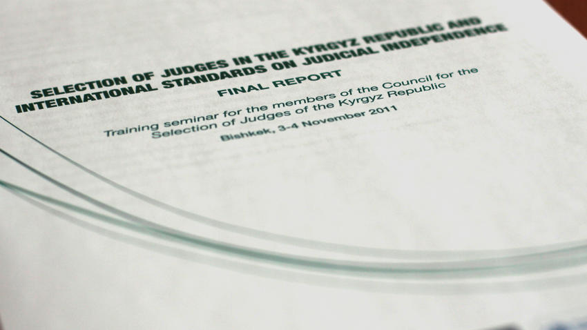 OSCE/ODIHR report recommends further reforms on judge selection in ...