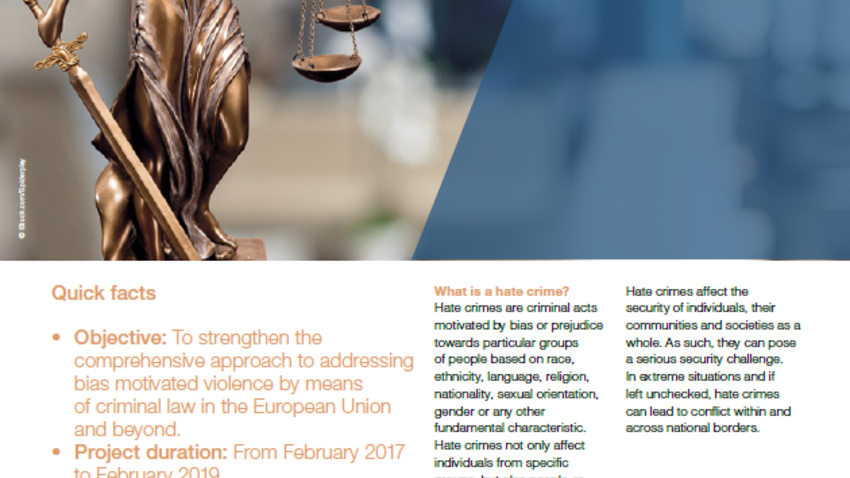 Building a Comprehensive Criminal Justice Response to Hate Crime | OSCE ...