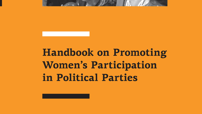 Manuel sur la promotion de la participation des femmes dans les partis politiques