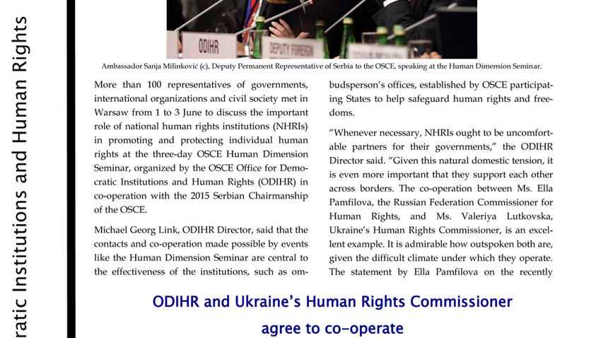 ODIHR Update, 2015 No. 4 | OSCE Office for Democratic Institutions and ...