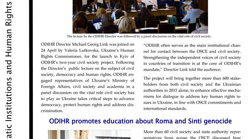 ODIHR Update, 2015 No. 3 | OSCE Office for Democratic Institutions and ...