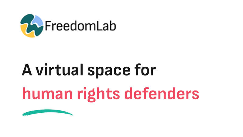 Teaser graphic: FreedomLab – A virtual space for human rights defenders
