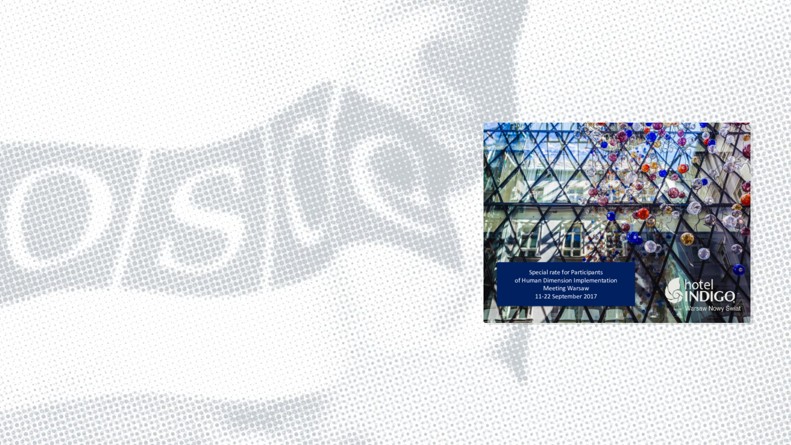 2017 Human Dimension Implementation Meeting: Hotel Special Rates - Hotel Indigo