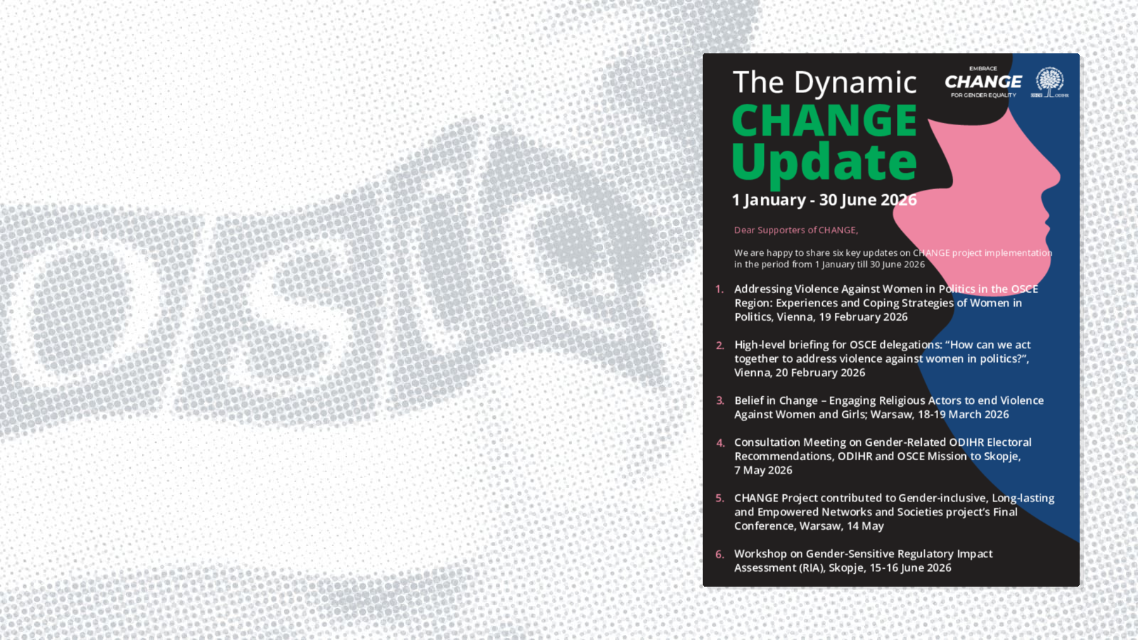CHANGE Update CHANGE Update