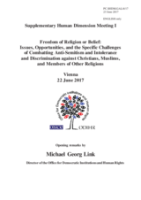 Opening Session, Opening Remarks by Mr. Michael Georg Link, Director