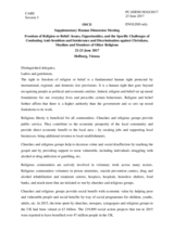 Session 3, Statement