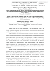 Session 2, Statement by Dr. Mattia F. Ferrero, Co-ordinator 