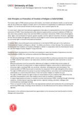 Oslo Principles on Promotion of Freedom of Religion or Belief