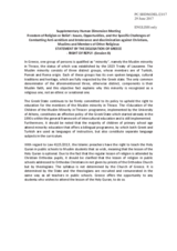 Session 2, Statement