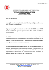 Opening Statement by Turkey