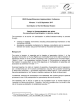 Council of Europe standards and action for promoting civil participation in decision-making