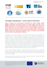 The danger of speaking out &ndash; Recent trends in Central Asia