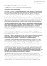 Identifying and Countering New Forms of Censorship