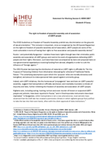 The right to freedom of peaceful assembly and of association of LGBTI people