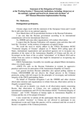 Statement by Ukraine