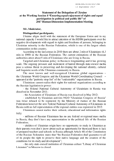 Statement by the Permanent Representative of Ukraine