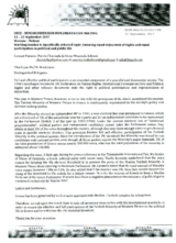 Intervention by WTMUGA