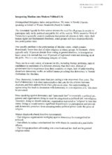 Integrating Muslims into modern political life