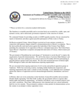 Statement by the Permanent Representative of the United States of America