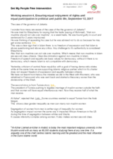 Intervention by Set My People Free