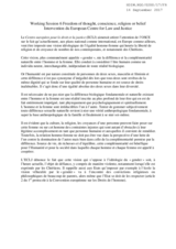 Intervention of ECLJ on freedom of thought, conscience, religion or belief