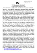 Security, freedom of religion and belief, and gender equality