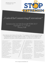 EU-wide Movement of the European Citizens&rsquo; Initiative Against Extremism (ECI): Yes to a peaceful joint Europe, no to extremists!