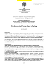 The Ecumenical Patriarchate in Turkey