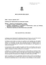 Declaration of Belgium