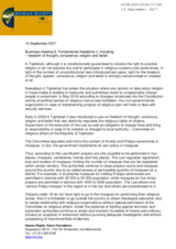 Unfreedom of belief in Tajikistan