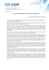 The issues of discrimination of non-citizens in the Baltic states