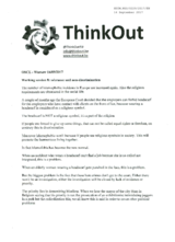 Statement by Thinkout