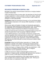 Religious freedom in Central Asia