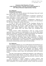 Statement of the Delegation of Ukraine