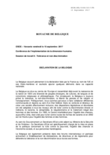 Declaration by Belgium