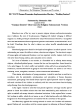 Statement by 'Giuseppe Dossetti' Observatory for Religious Tolerance and Freedom