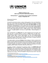 UNHCR's written contribution