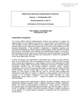 The Council of Europe and the Rule of Law