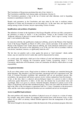 Legal barriers in the investigation of allegations of torture