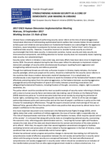 Strengthening human security as a core of democratic law-making in Ukraine