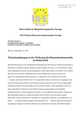 Intervention by Buergerbewegung Pax Europa