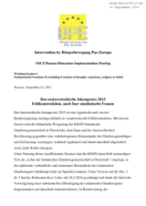 Written Intervention