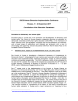 Education for democracy and human rights