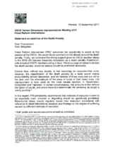 Statement on abolition of the death penalty