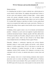 Statement by Lithuania