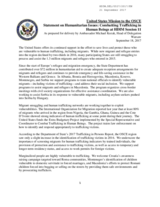 Statement by the United States of America