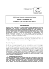 Intercultural cities