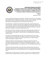 Statement by the United States of America